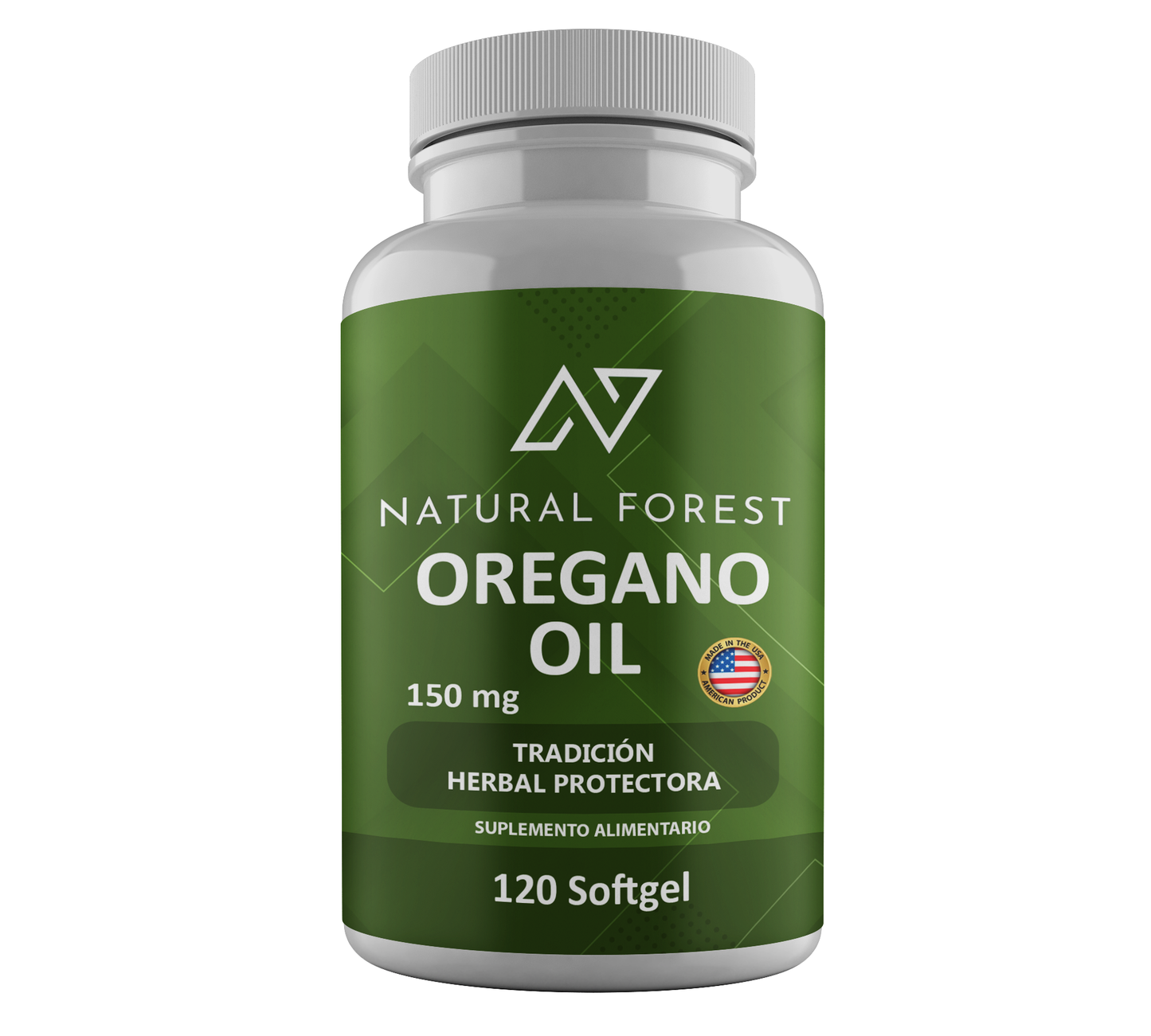 Aceite De Orégano 150mg Natural Forest 120 Cápsulas