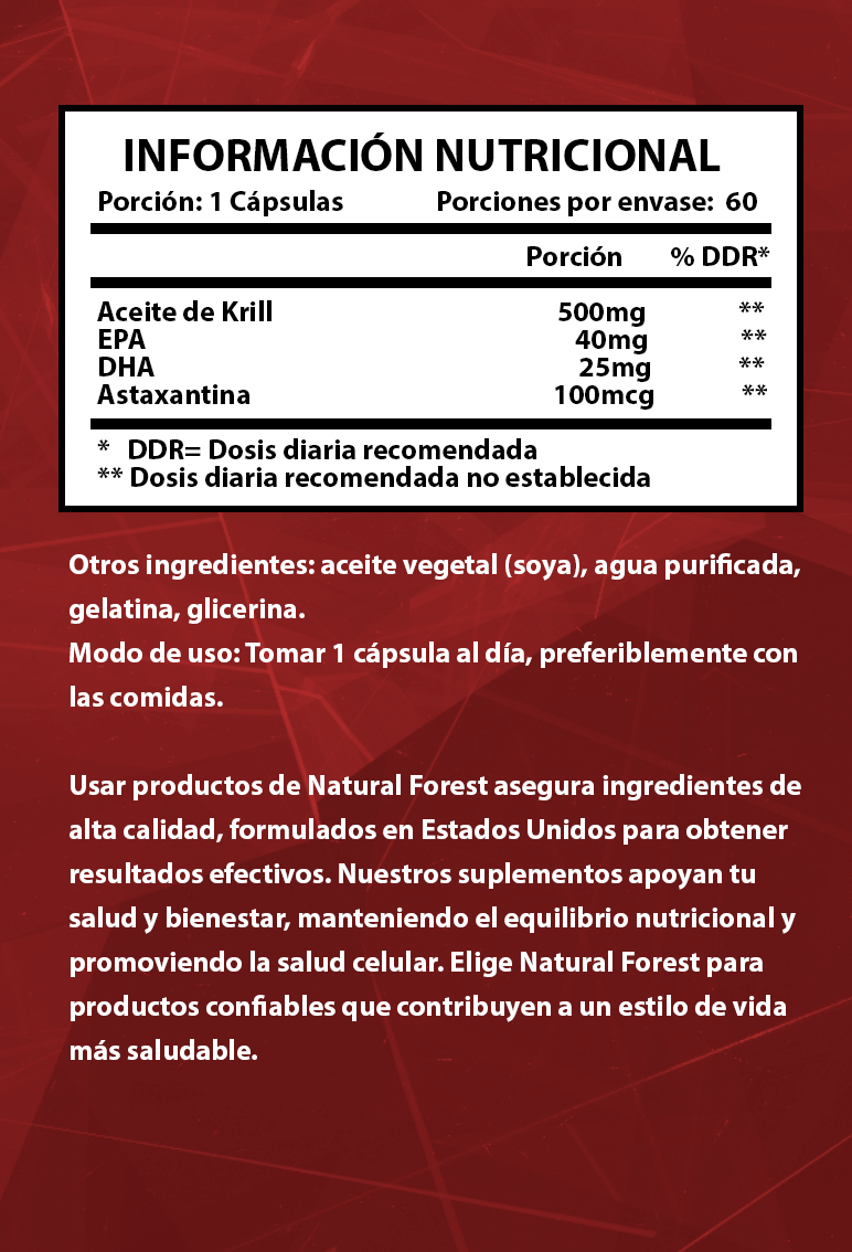 Aceite de Krill 500 mg – Línea Select | 60 Softgels Premium