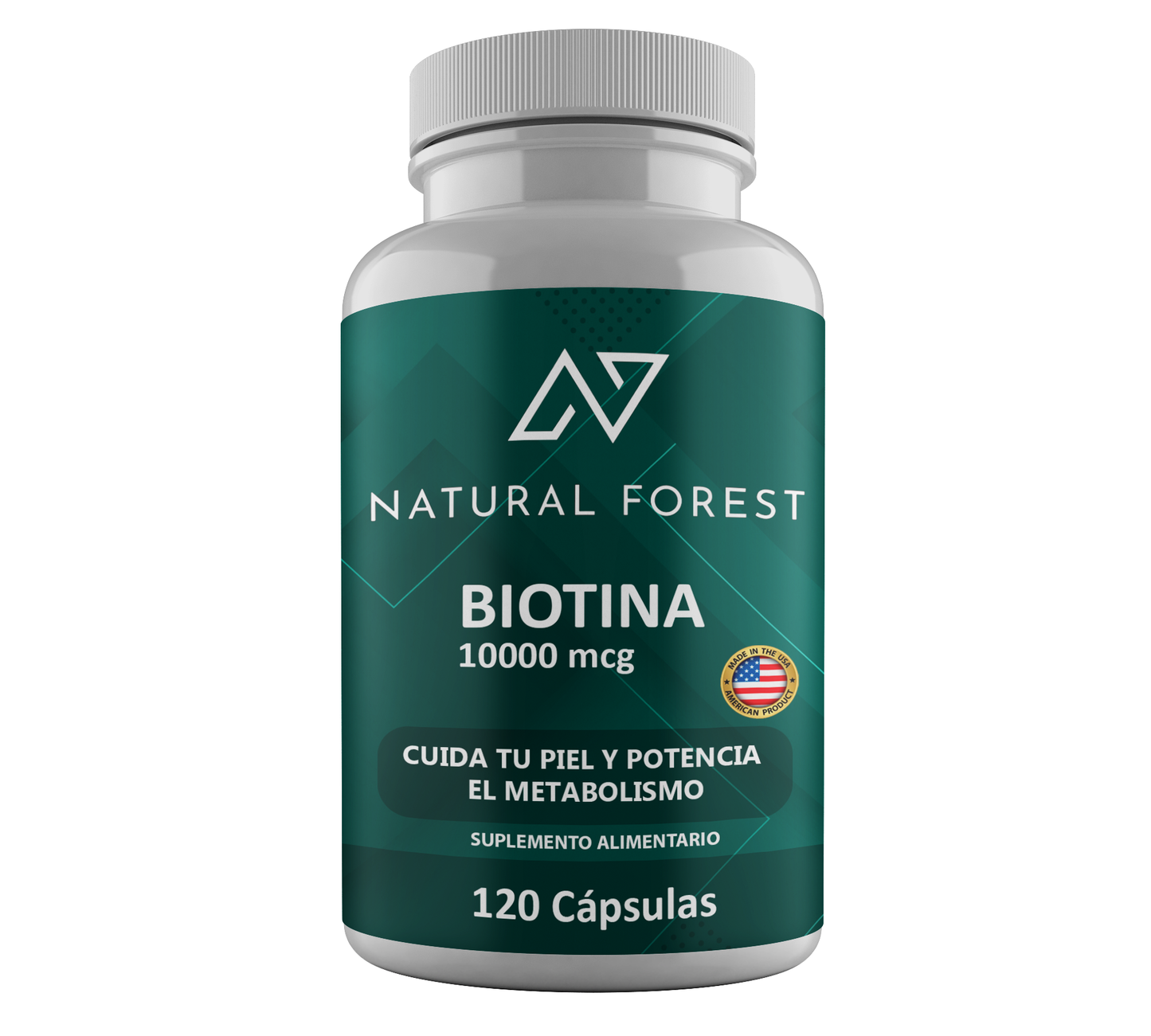 Biotina 10.000 Mg 120 Capsulas