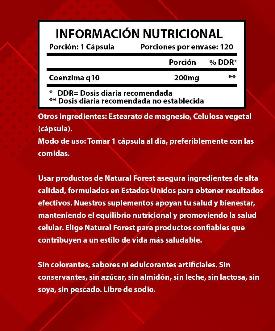 Coenzima Q10 200mg 120 Capsulas