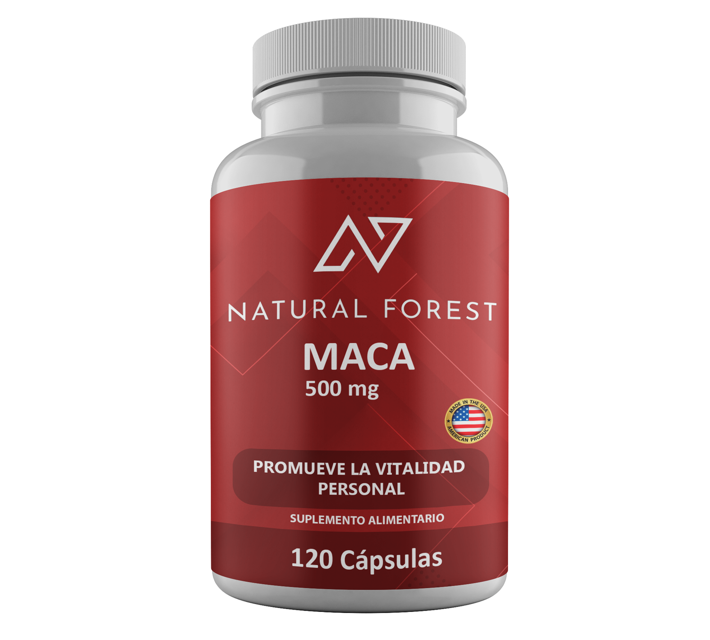 Maca 500mg 120 Cápsulas Natural Forest Usa
