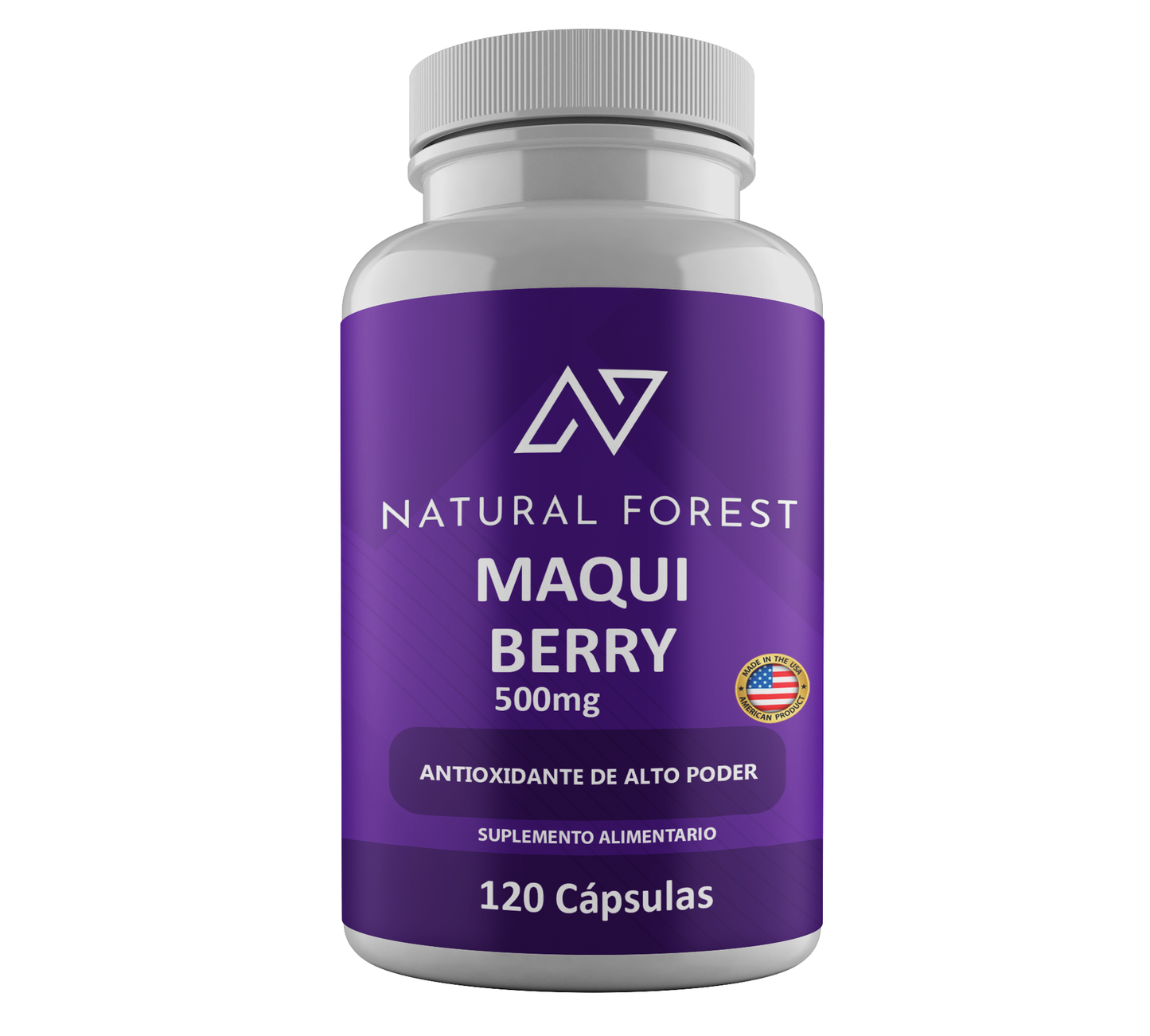Maqui Berry 500mg 120 Cápsulas Sabor Neutro USA