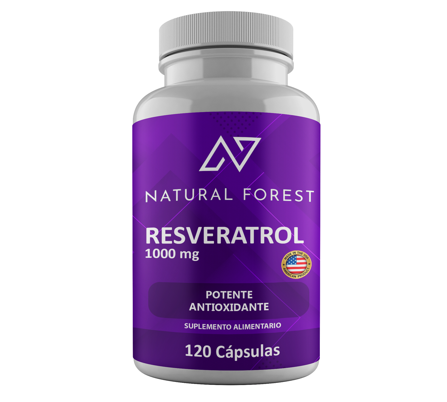 Resveratrol 1000mg 120 Cápsulas