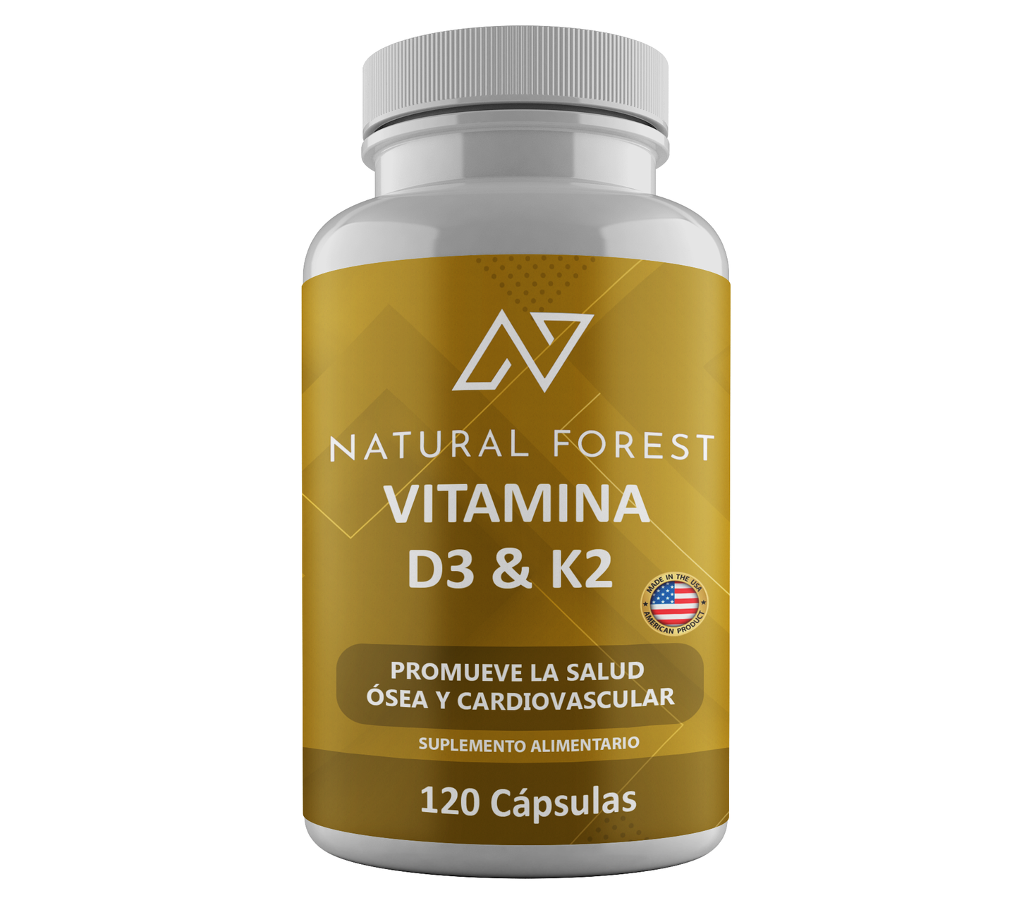 Vitamina K2 + D3 5000ui 120 Cápsulas