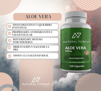 Aloe Vera 500mg 120 Cápsulas