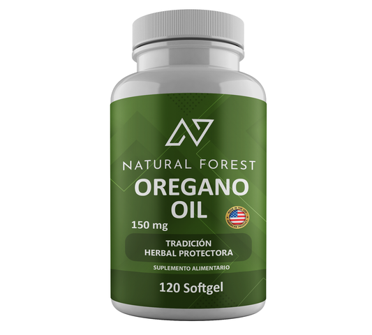 Aceite De Orégano 150mg Natural Forest 120 Cápsulas