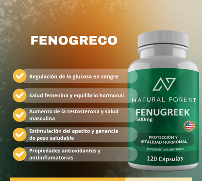 Fenogreco 120 Cápsulas 500mg