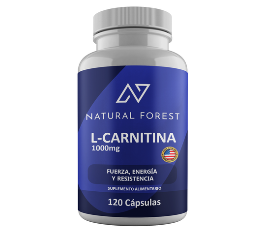 L-carnitina 1000 Mg Natural 120 Caps / Made In Usa Sabor Neutro