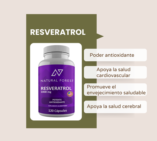 Resveratrol 1000mg 120 Cápsulas