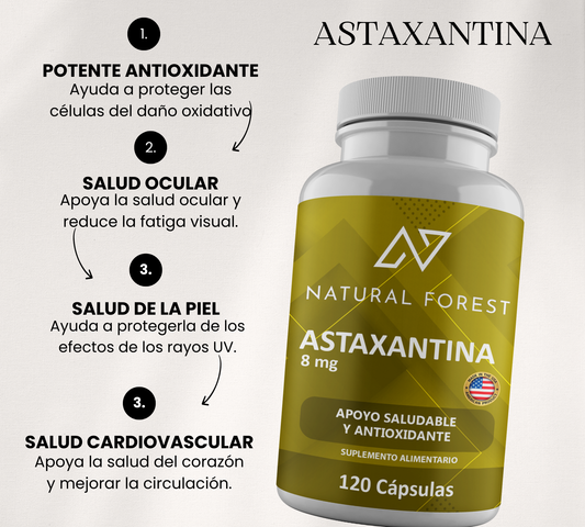 Astaxantina 8mg 120 Cápsulas