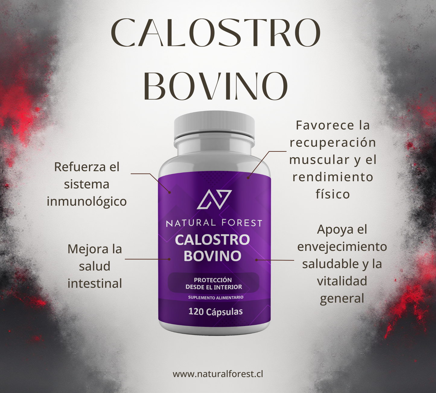 Calostro Bovino 120 Cápsulas 600mg