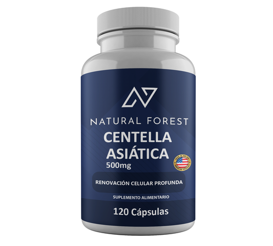 Centella Asiatica 500mg 120 Cápsulas / Sabor Neutro - USA