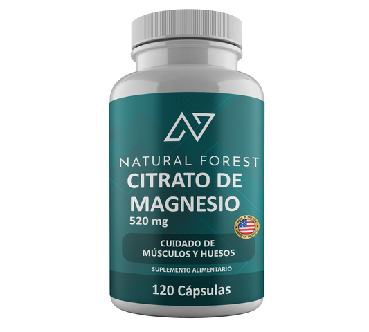 Citrato De Magnesio 520mg 120 Capsulas
