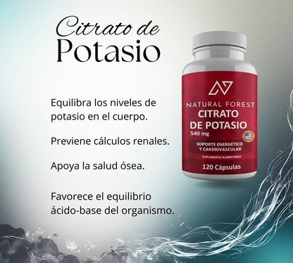 Citrato De Potasio 540mg 120 Capsulas