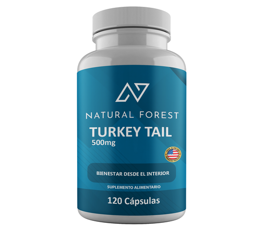 Turkey Tail 500mg 120 Cápsulas Sabor Neutro