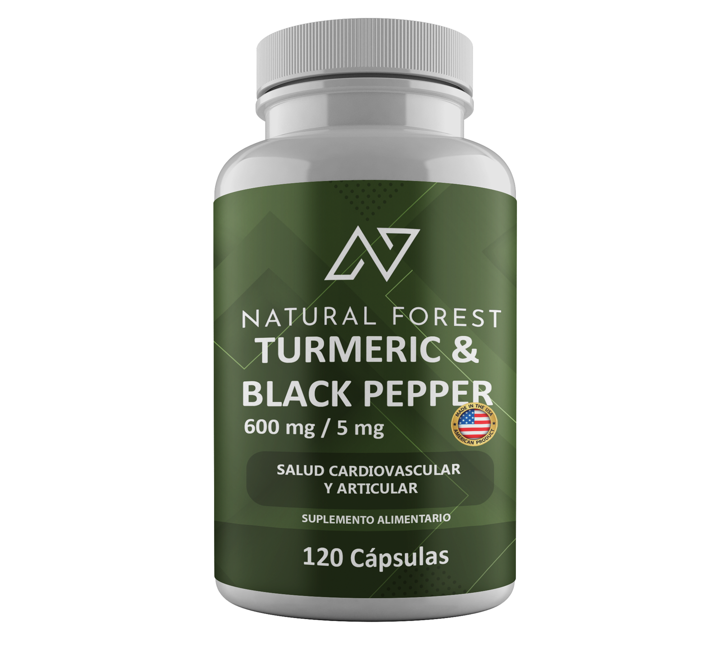 Curcuma Pimienta 600mg 120 Capsulas