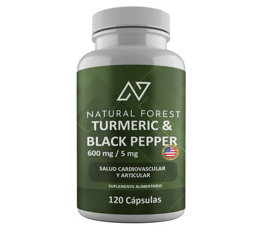 Curcuma Pimienta 600mg 120 Capsulas