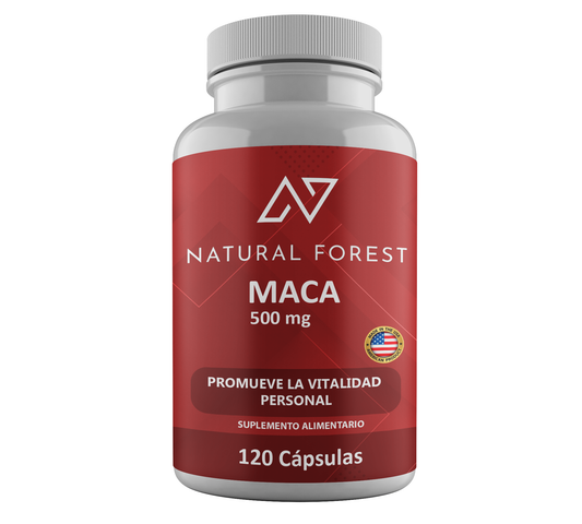 Maca 500mg 120 Cápsulas Natural Forest Usa