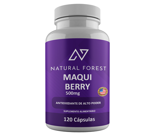 Maqui Berry 500mg 120 Cápsulas Sabor Neutro USA