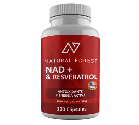 Nad+ Nicotinamida y Resveratrol 120 Cápsulas