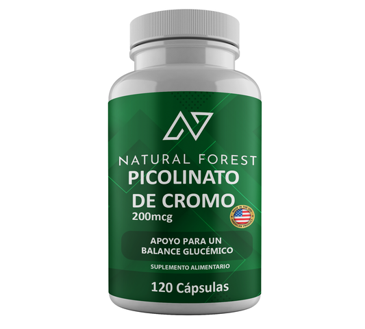 Picolinato De Cromo 120 Capsulas 200mcg