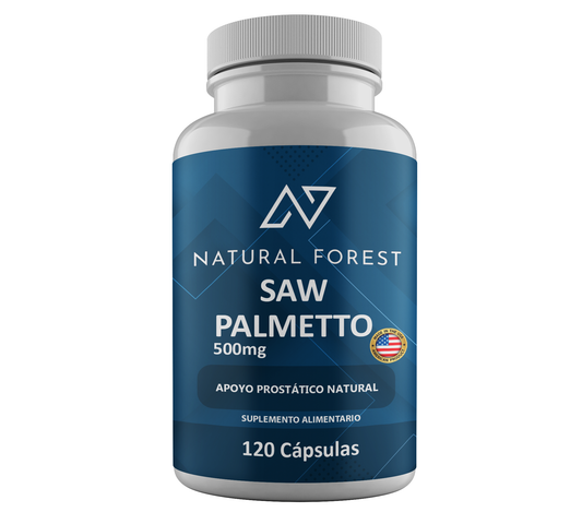 Saw Palmetto 500mg 120 Cápsulas / Natural Forest Usa