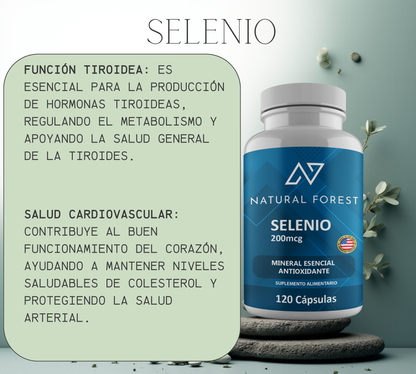 Selenio 200mcg 120 Capsulas
