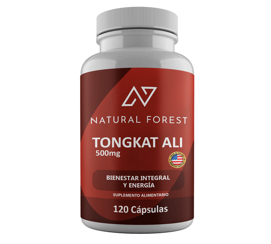 Tongkat Ali 500mg 120 Caps Natural Forest Potencia Y Fuerza